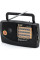 Радіоприймач KIPO KB-308 від розетки та батарейок FM, TV, AM, SW1, SW2 чорний