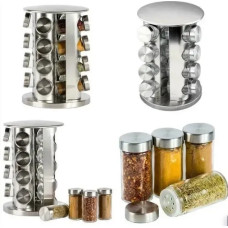 Баночки для специй 16 шт. Spice Carousel с подставкой (нержавеющая сталь) 