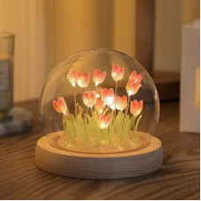 Нічник світлодіодний тюльпани вмілі ручки Spherical lamp HA-42, Лампа-тюльпан DIY Нічник-тюльпан