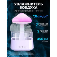 Зволожувач повітря «Грибок» з колонкою 300 мл + пульт нічник з ефектом дощу ароматизатор з підсвічуванням
