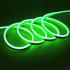 Гибкий неон, неоновая гибкая лента Neon 220 В 5 м Зеленый