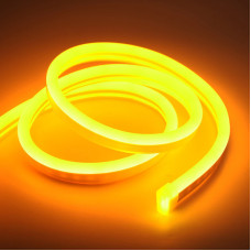Гибкий неон, неоновая гибкая лента Neon 220 В 5 м Желтый