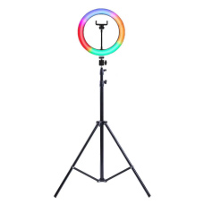 Кольцевая лампа 26 см RGB + штатив 2 метра