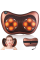 Масажер Massage pillow 8028 масажна подушка для будинку і авто коричнева