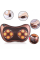 Масажер Massage pillow 8028 масажна подушка для будинку і авто коричнева