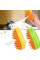 Щітка гребінець з парою для вичісування тварин Cat Brush Зелена