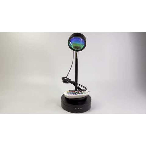 Лампа Sunset RGB Lamp з пультом ефект сонця металева
